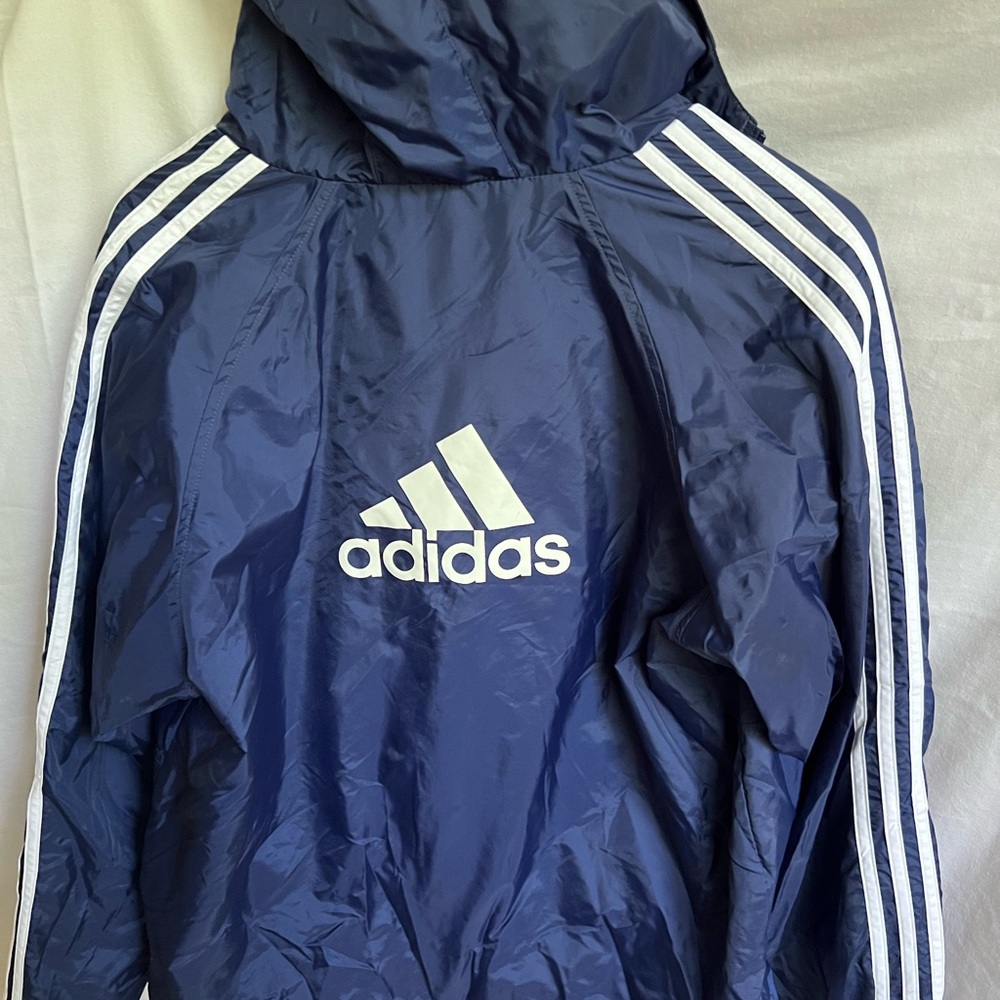 Adidas Navy Blue Windbreaker Jacket